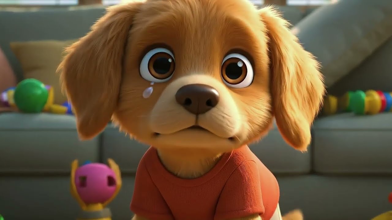 Sad Puppy Milo Lost His Toy: Will the Cat Help Him Find It?