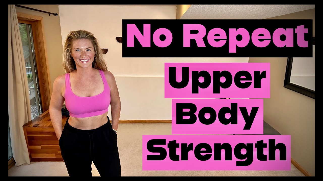 No Repeat Upper Body PUMP // Low Impact Lean Muscle Arm Day / Dumbbell Strength to Tone Arms at Home