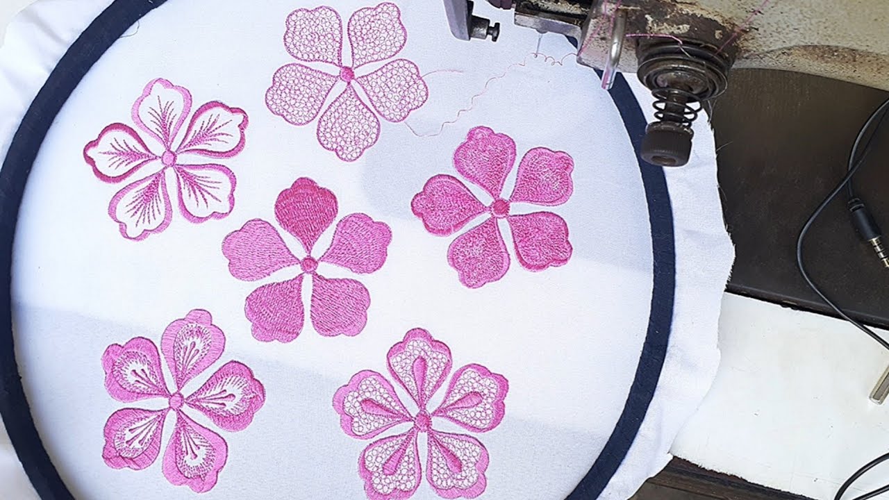 6 types of simple flower embroidery for beginners