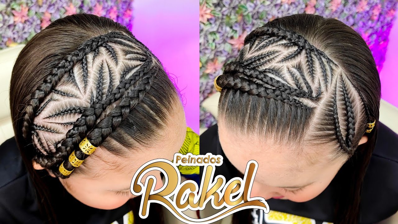 Trenzas Con Diseño En Hojas Estilo Diadema/ Peinados Rakel