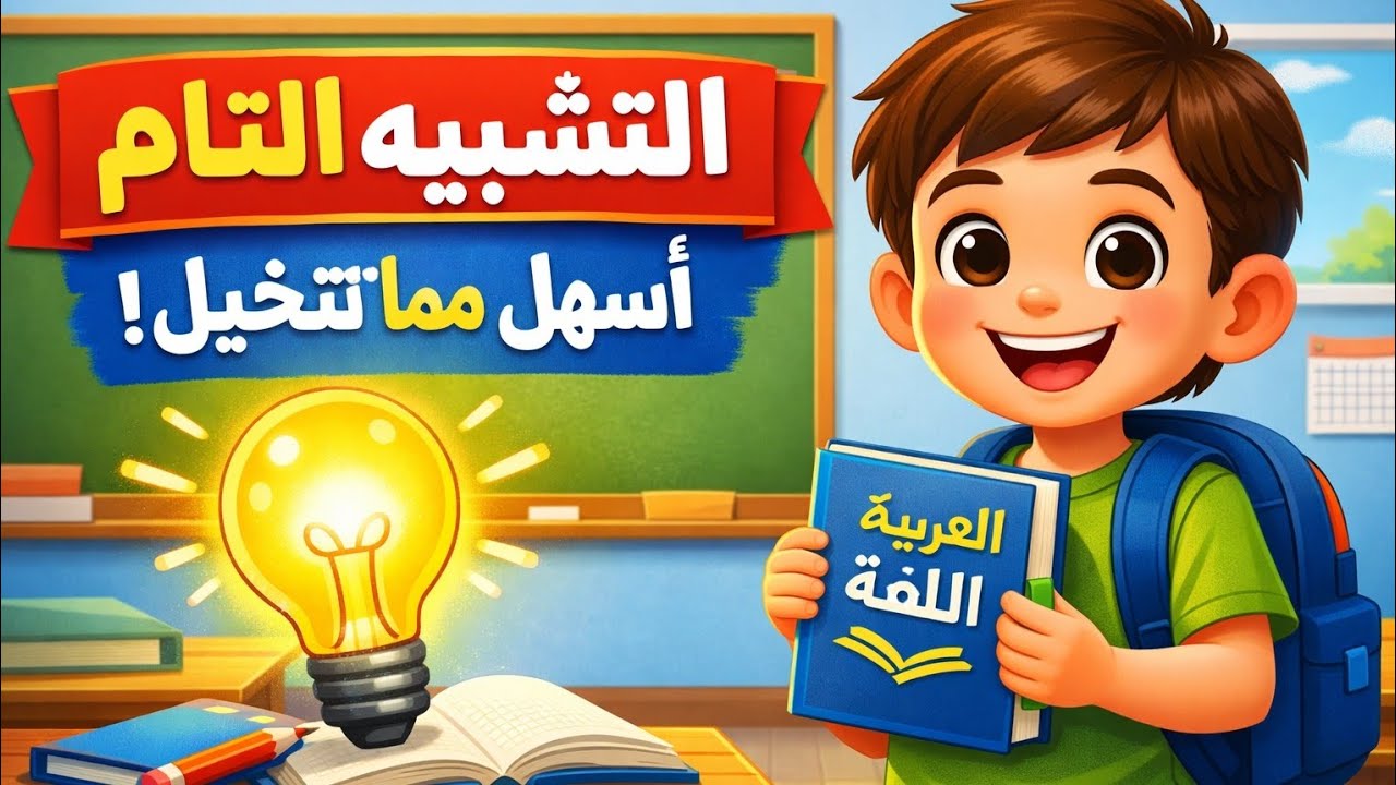 التشبيه التام / لطلاب السادس/الأستاذة سلوى غنيم