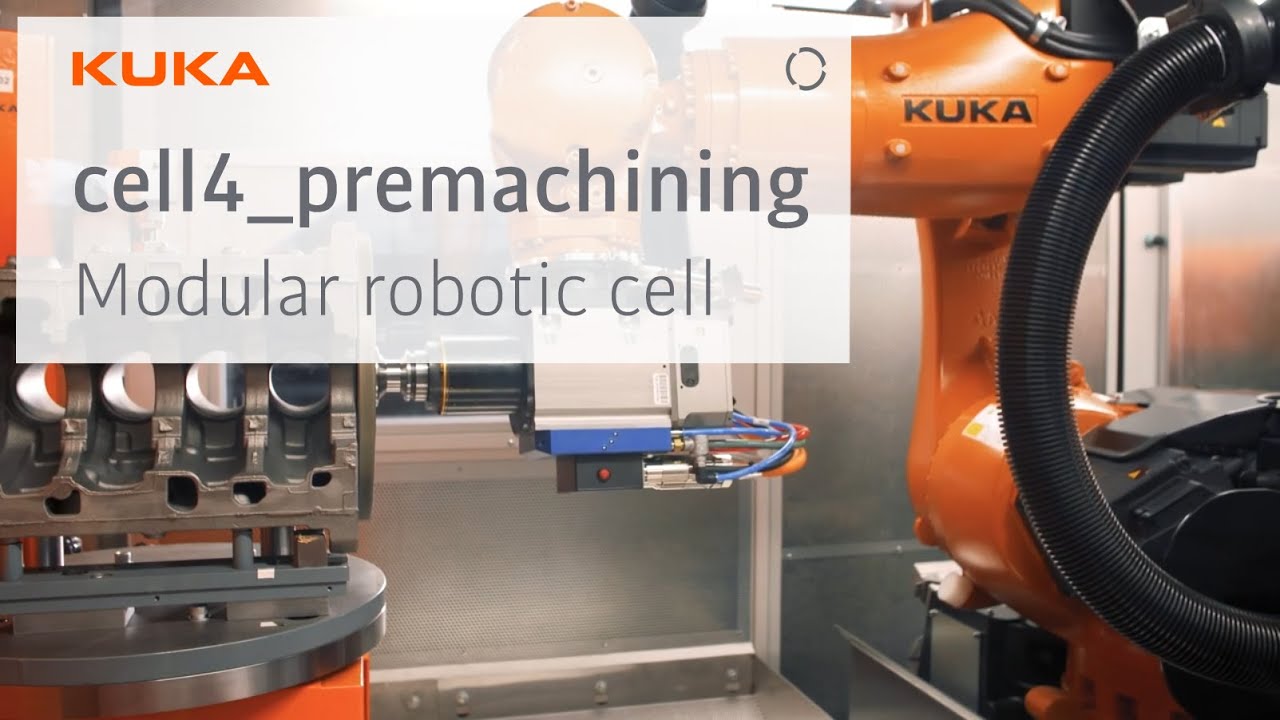 KUKA cell4_premachining: Best solution for robot fettling, grinding and machining of castings