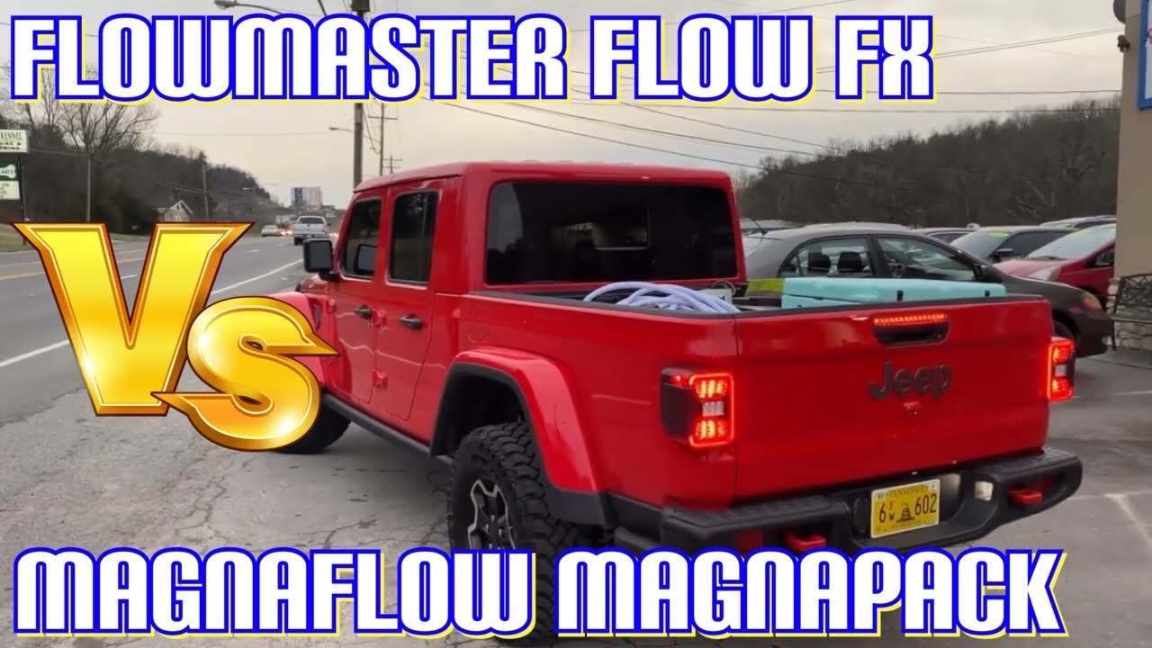Jeep Gladiator 3.6L V6: MAGNAFLOW MAGNAPACK Vs FLOWMASTER FLOW FX!