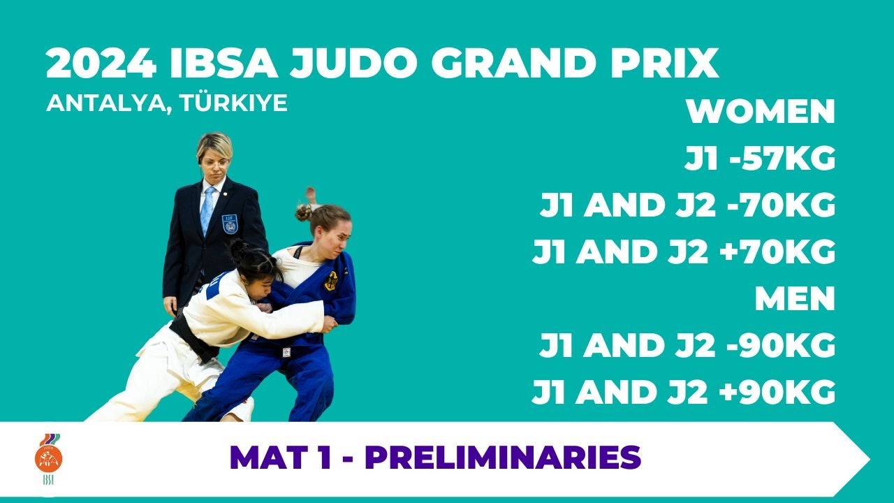 Day 2 - Mat 1 - Preliminaries - IBSA Judo Grand Prix Antalya TUR 2024