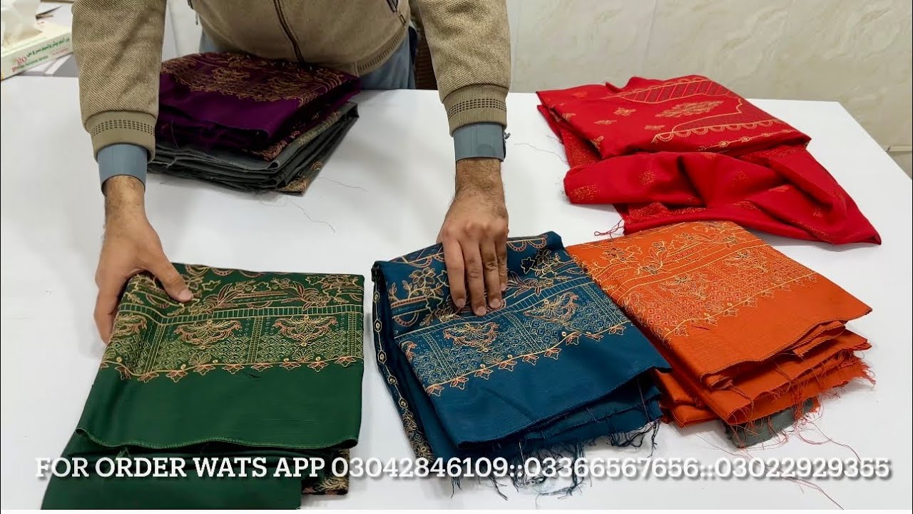 SEASON LAST VOL EMBROIDERY | JACQUARD BROSHA VALVET FAMOUS SHAWL | ORIGINAL BRAND|MERAKI FASHION 454