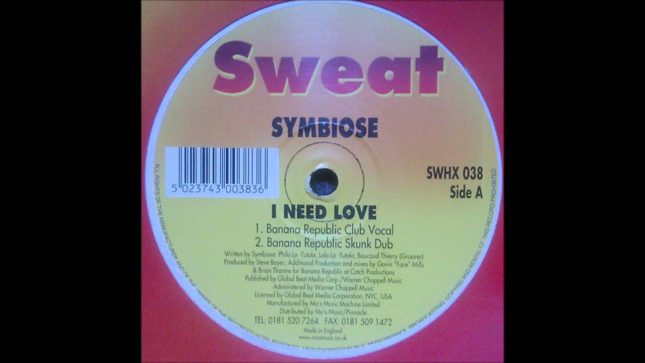 Symbiose - I Need Love (Banana Republic Club Vocal Mix)