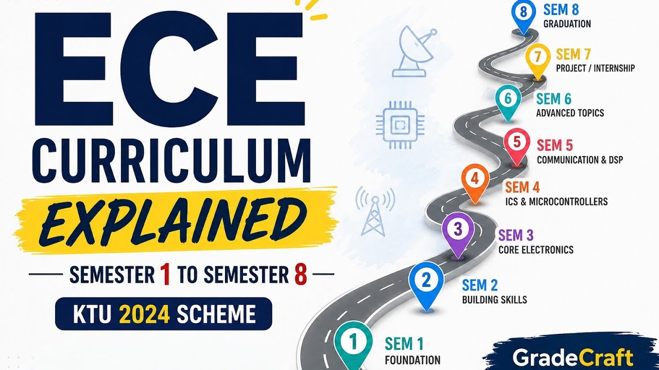 KTU ECE Curriculum Explained 📚 | Complete 4-Year Roadmap (2024 Scheme)