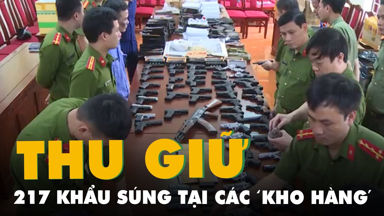 Bắt ba nghi phạm, thu giữ 217 khẩu súng tại các 'kho hàng' ở TP.HCM