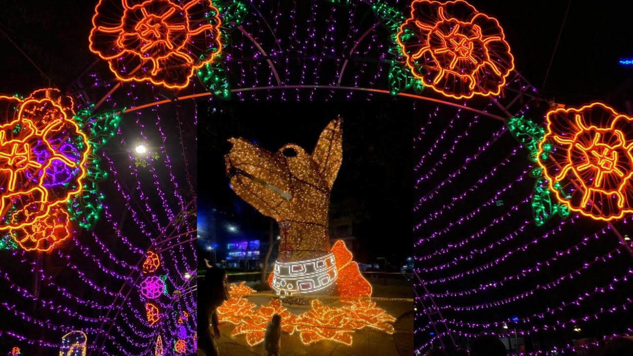 FESTIVAL DE LUCES EN REFORMA CDMX TEMÁTICA DÍA DE MUERTOS