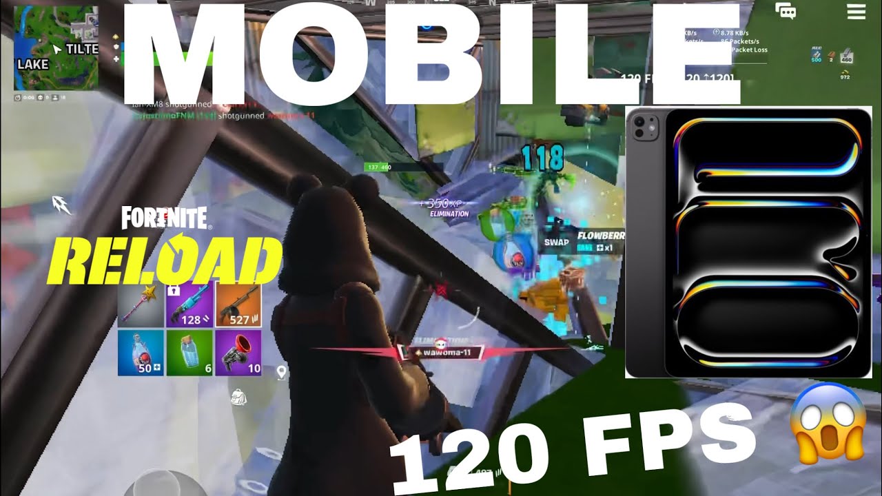 Fortnite On iPad Pro M5 (120fps RANKED GAMEPLAY)