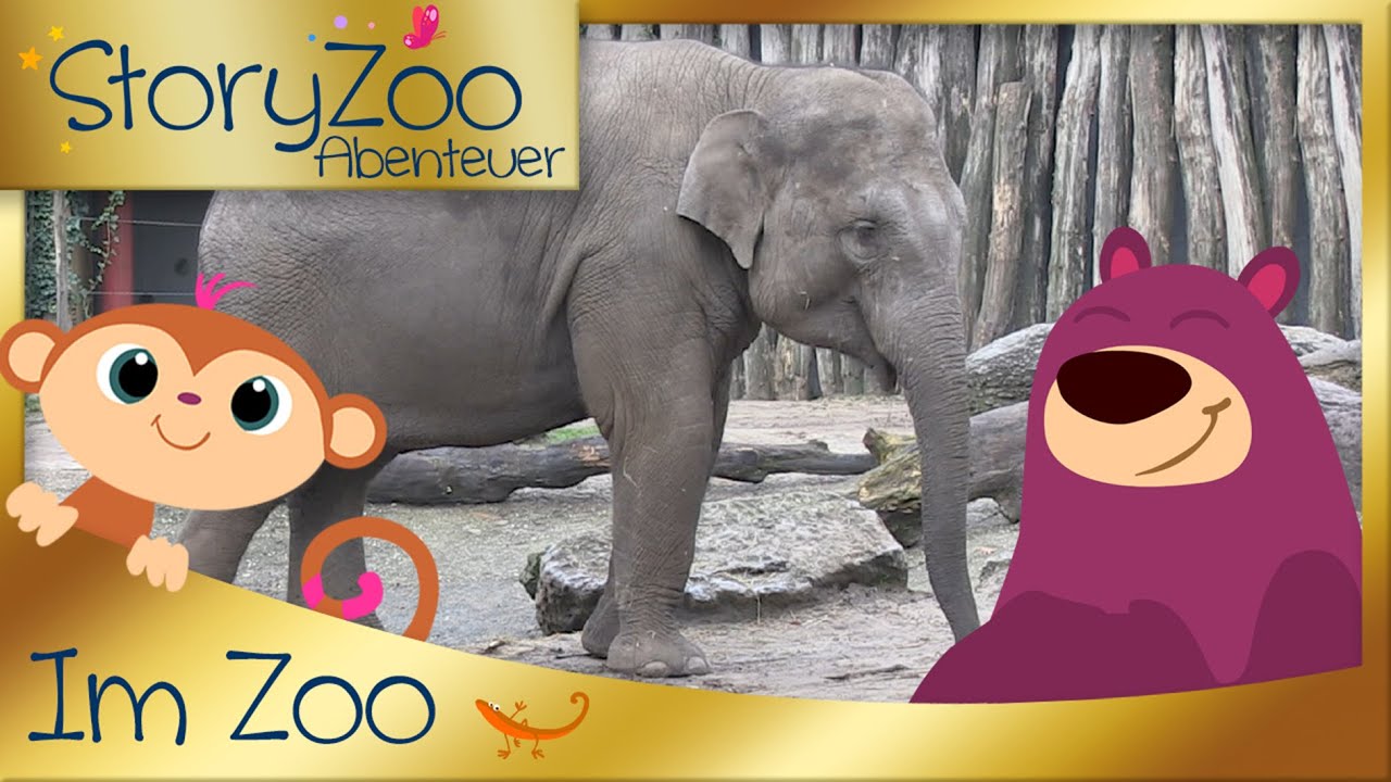 StoryZoo Abenteuer im Zoo 🦁 | Pavian & Elefant 🐘 | Lehrvideos für Kinder | #storyzoo