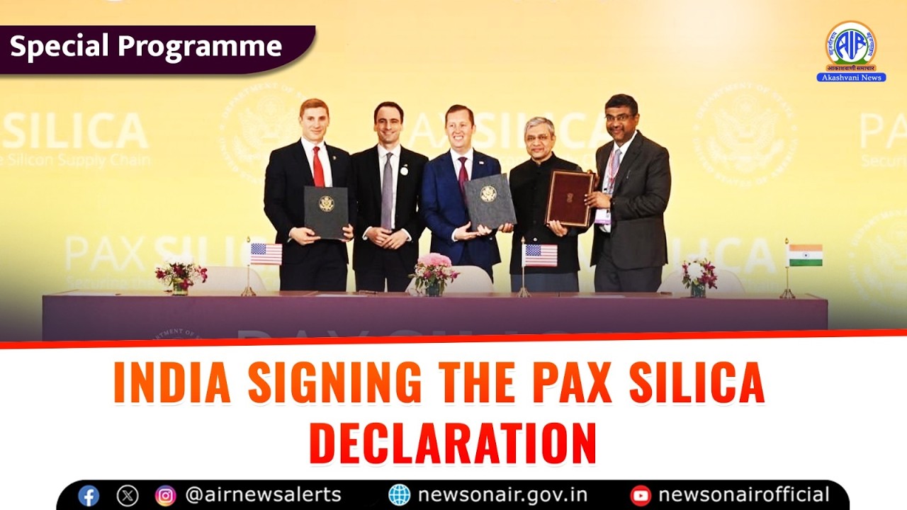 India Signing the Pax Silica Declaration | 20 February 2026