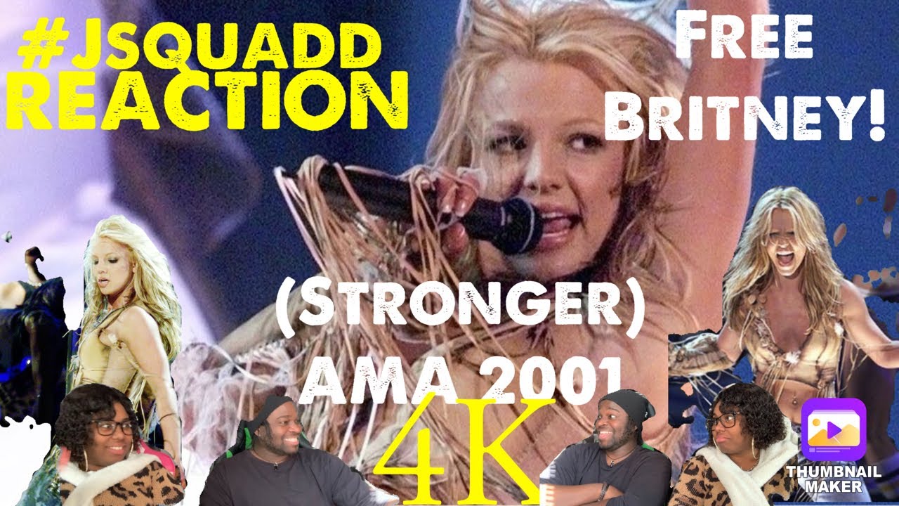 Britney Spears-Stronger(AMA 2001)4K-Reaction