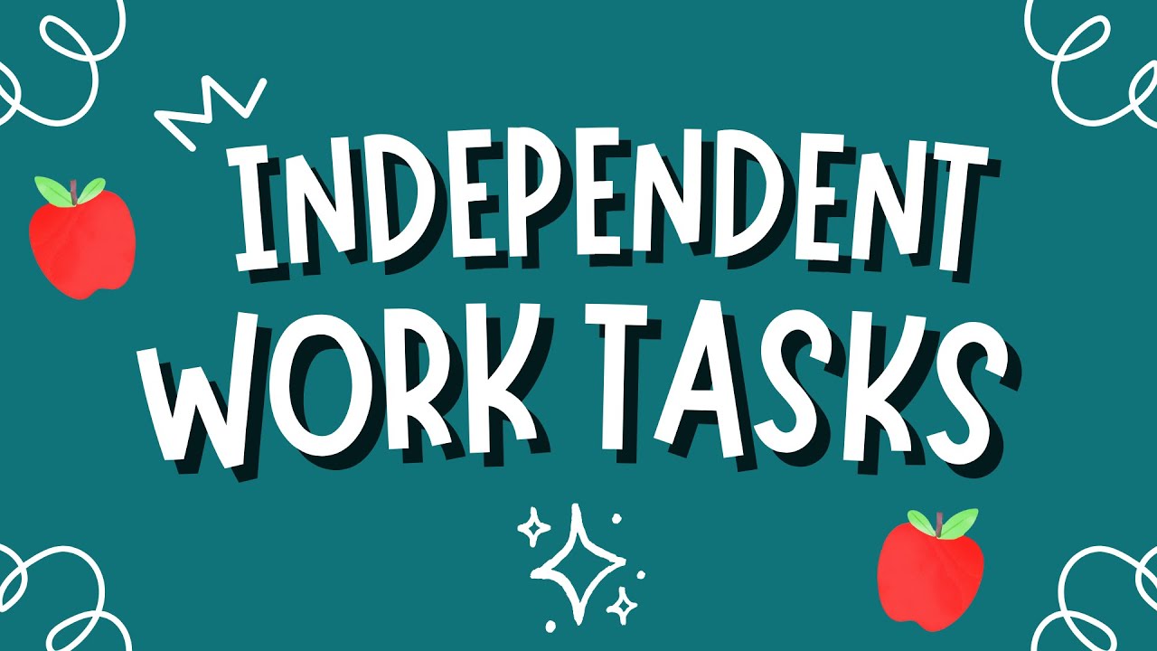 Free Summer Series | Independent Work Tasks | Full SPED Ahead