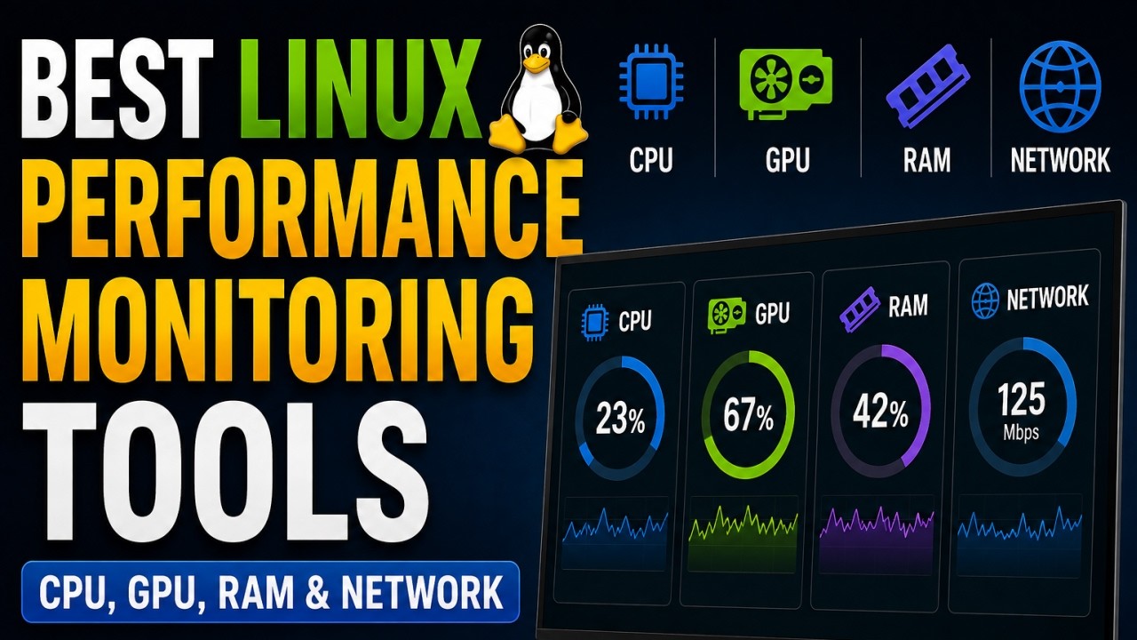 Best Linux Performance Monitoring Tools (CPU, GPU, RAM & Network)