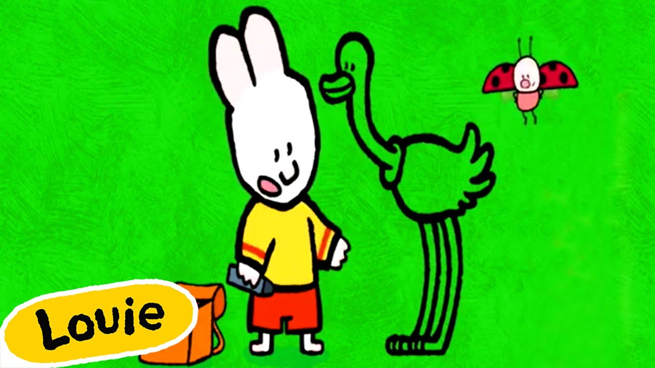 🐰🎨 Louie, dibújame un AVESTRUZ | Temporada 1 Episodio 14 | Dibujos Para niños | Videos educativos