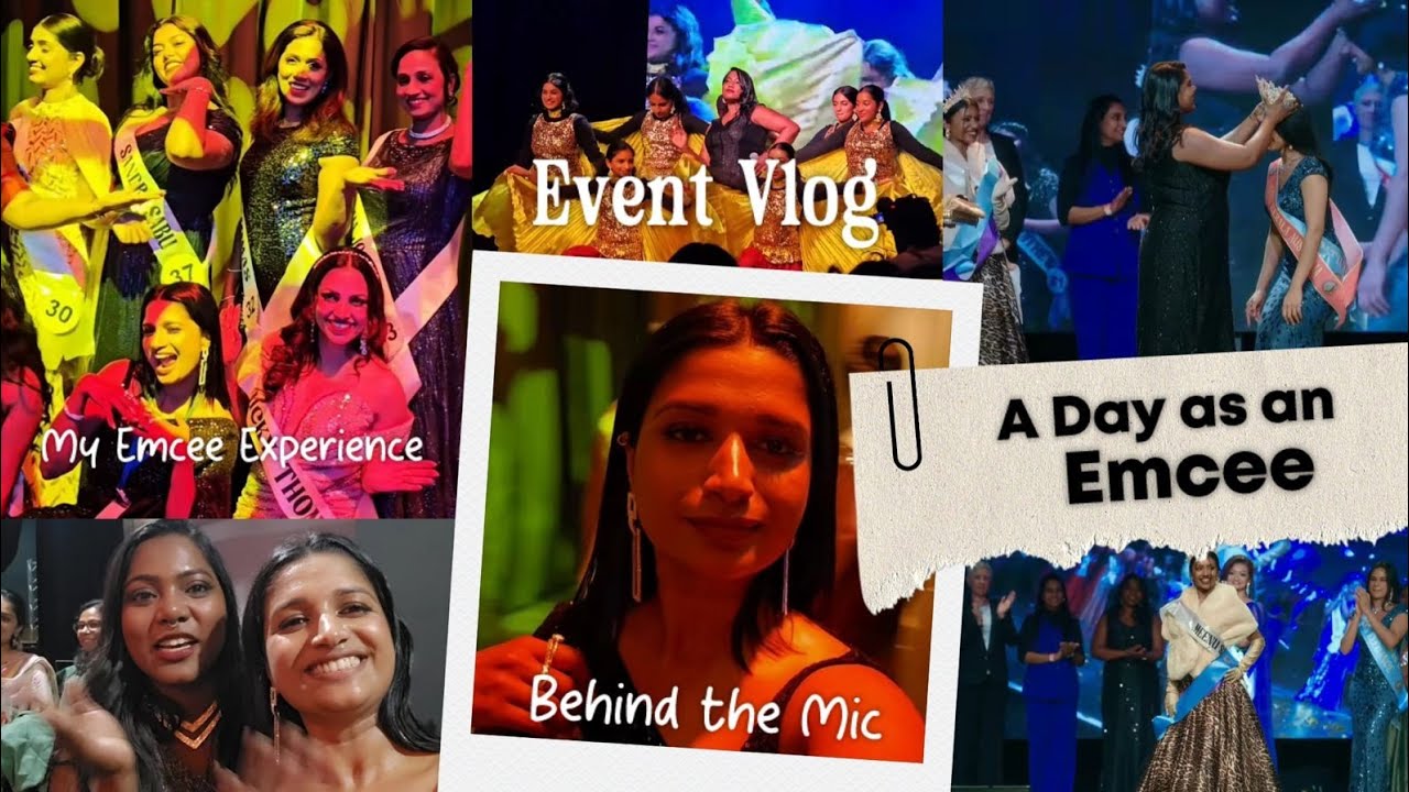 A day as an 🎤 Emcee | Miss Kerala Australia 2025 | Love my job ❤️
