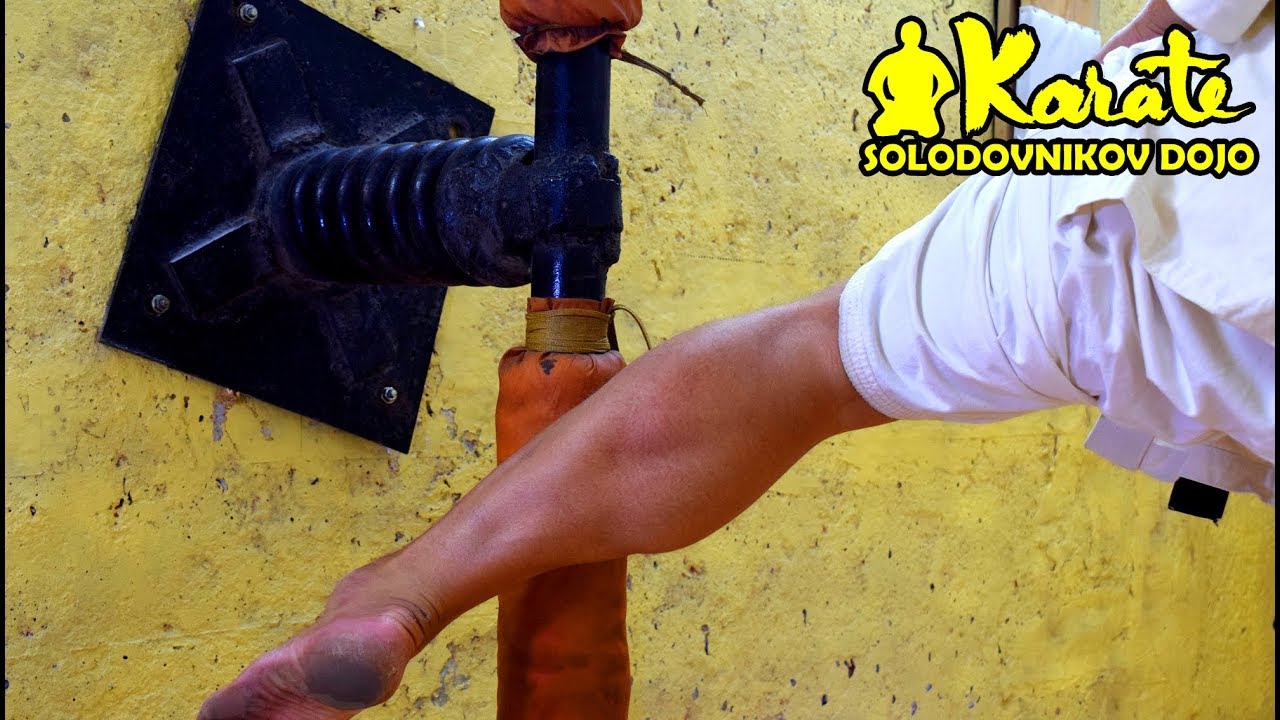 Железная нога I Набивка ног на железной макиваре киокусинкай | Padding of feet on the iron makiwara