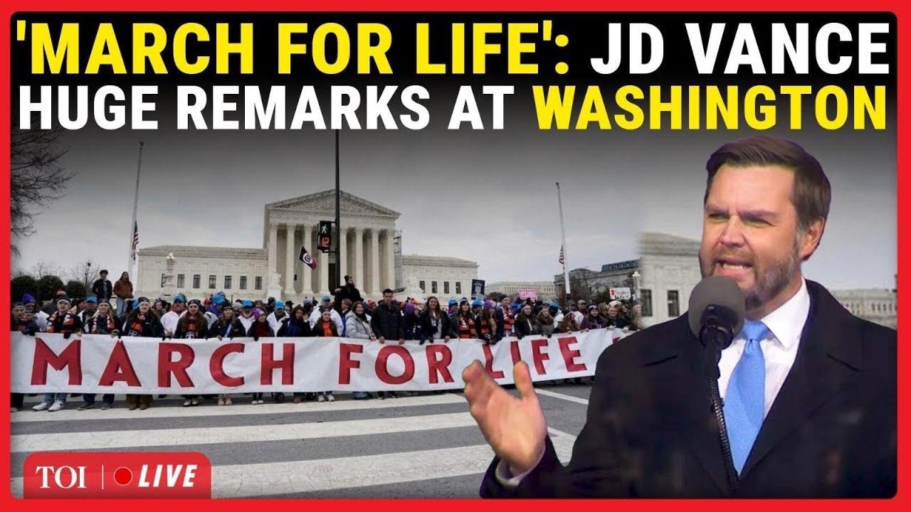 JD Vance LIVE | Trump's V-P Shocks Americans At Largest Human Rights Rally In Washington