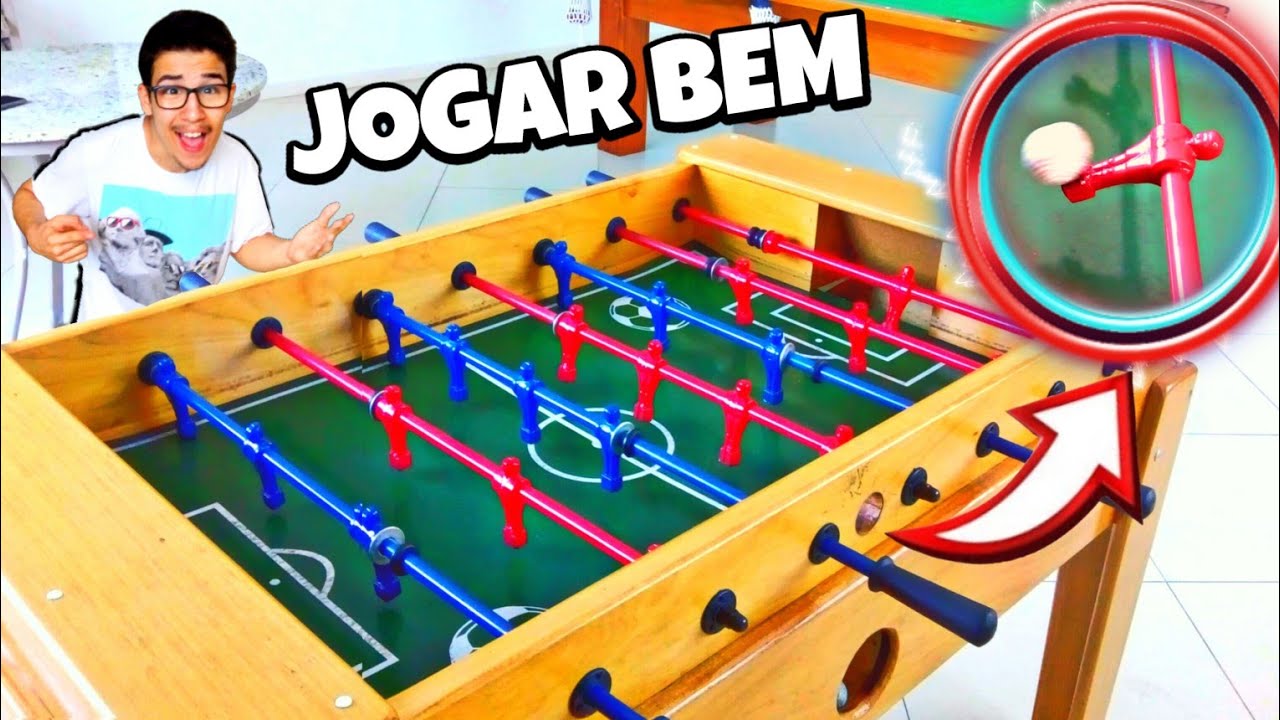 COMO JOGAR BEM NO PEBOLIM 😎 (pebolim totó)