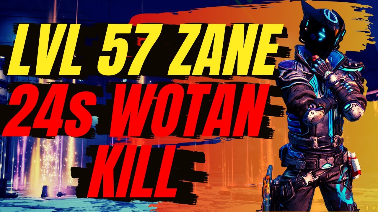24 SECOND WOTAN KILL! *INSANE* Zane Bossing Build | Borderlands 3