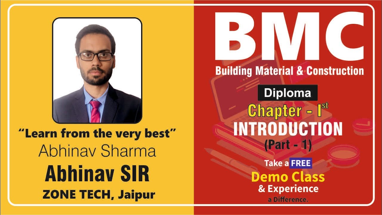 Chapter-1 BMC (Cement) Part-1 || CIVIL (Diploma) By Abhinav sir for SSC-JE & STATE-JE