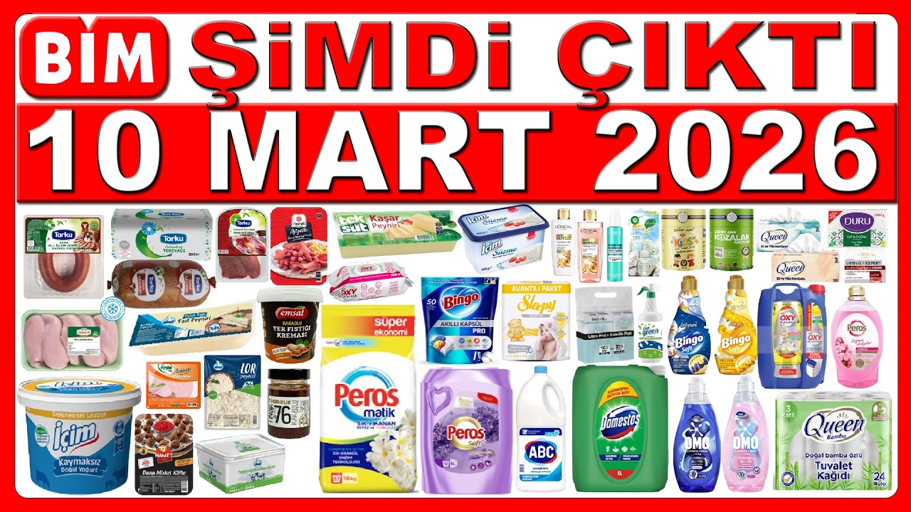 BİM 10 MART 2026 | YUMUŞATICI DETERJAN VE KAHVALTILIK | BİM AKTÜEL KATALOĞU | BİM MARKET FİYATLARI