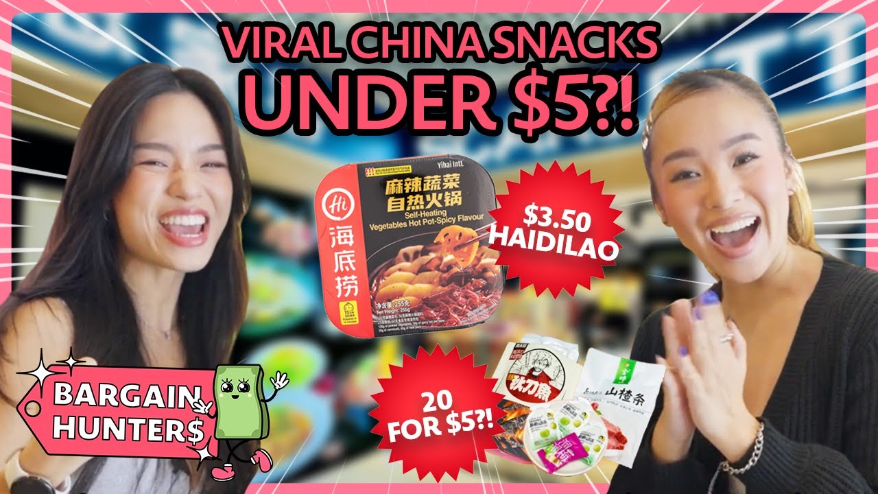 Super Cheap Viral China Snacks?! Best Finds In Scarlett Under $5! | Bargain Hunters EP10