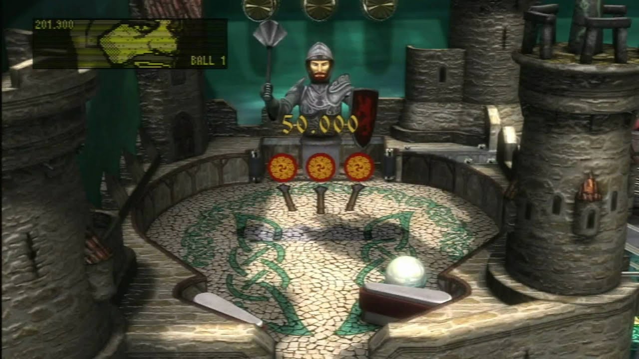 Classic Game Room - EXCALIBUR for ZEN PINBALL PS3 review