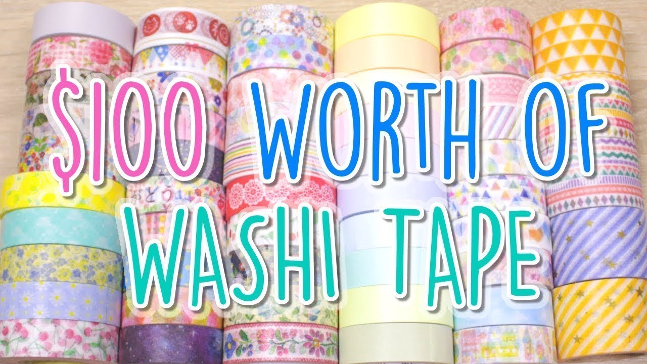$100 Washi Tape Lucky Bag｜ Stationery Haul