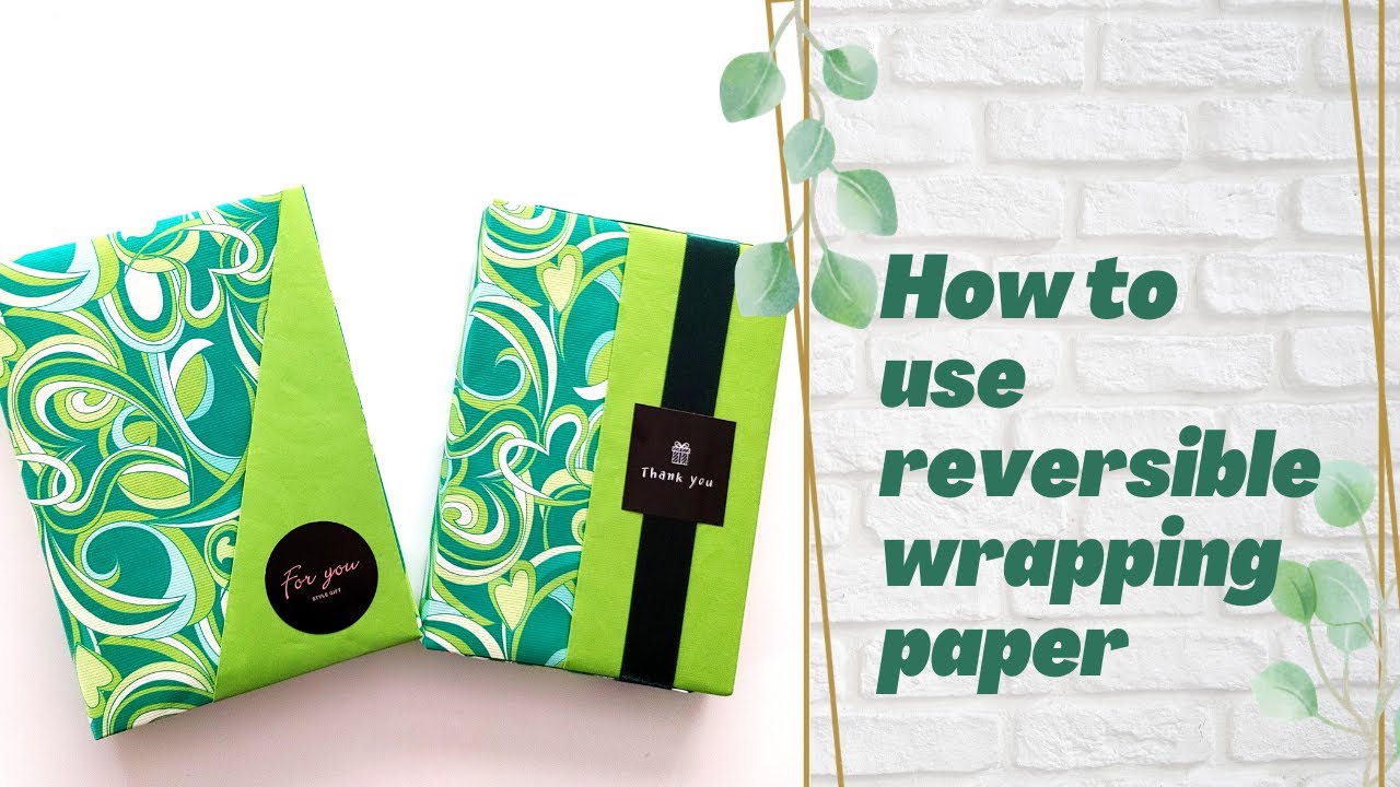 How to use reversible wrapping paper + 양면포장지 활용법
