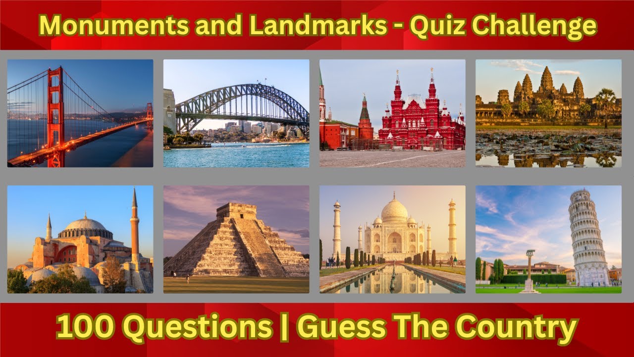 World Landmarks Quiz: Guess the Country by its Monument! 🌍 | 100 Questions