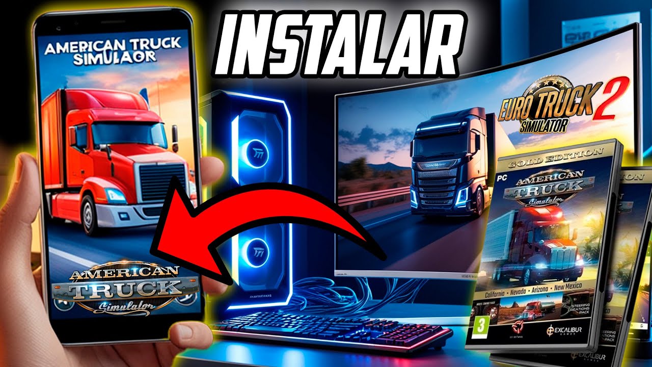 Cómo INSTALAR American Truck Simulator y ETS2 en Android e iOS |3 PASOS Fáciles (2025)