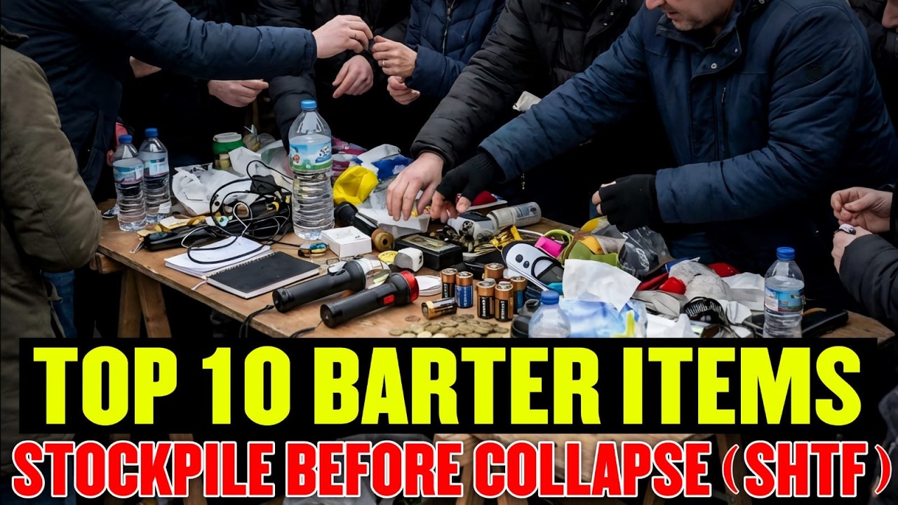 Top 10 BARTER ITEMS to Stockpile for an Economic Collapse (SHTF)