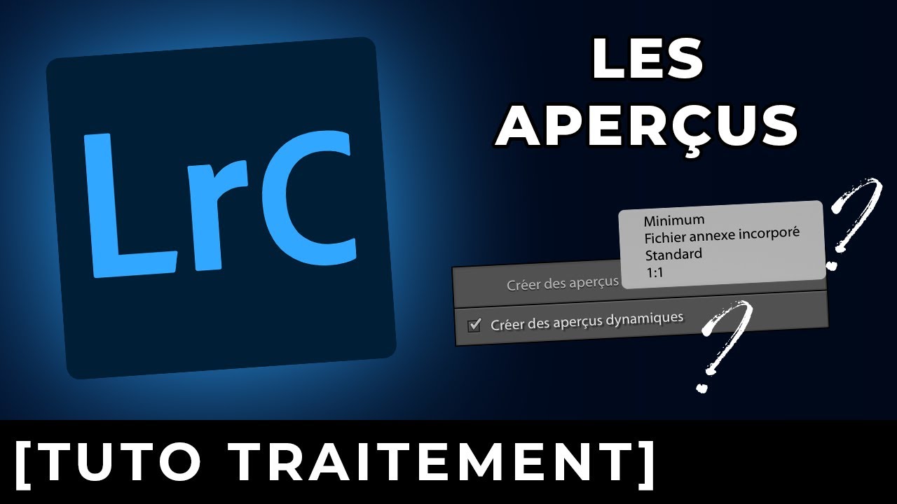 COMPRENEZ les APERÇUS (DYNAMIQUES) dans LIGHTROOM CLASSIC !