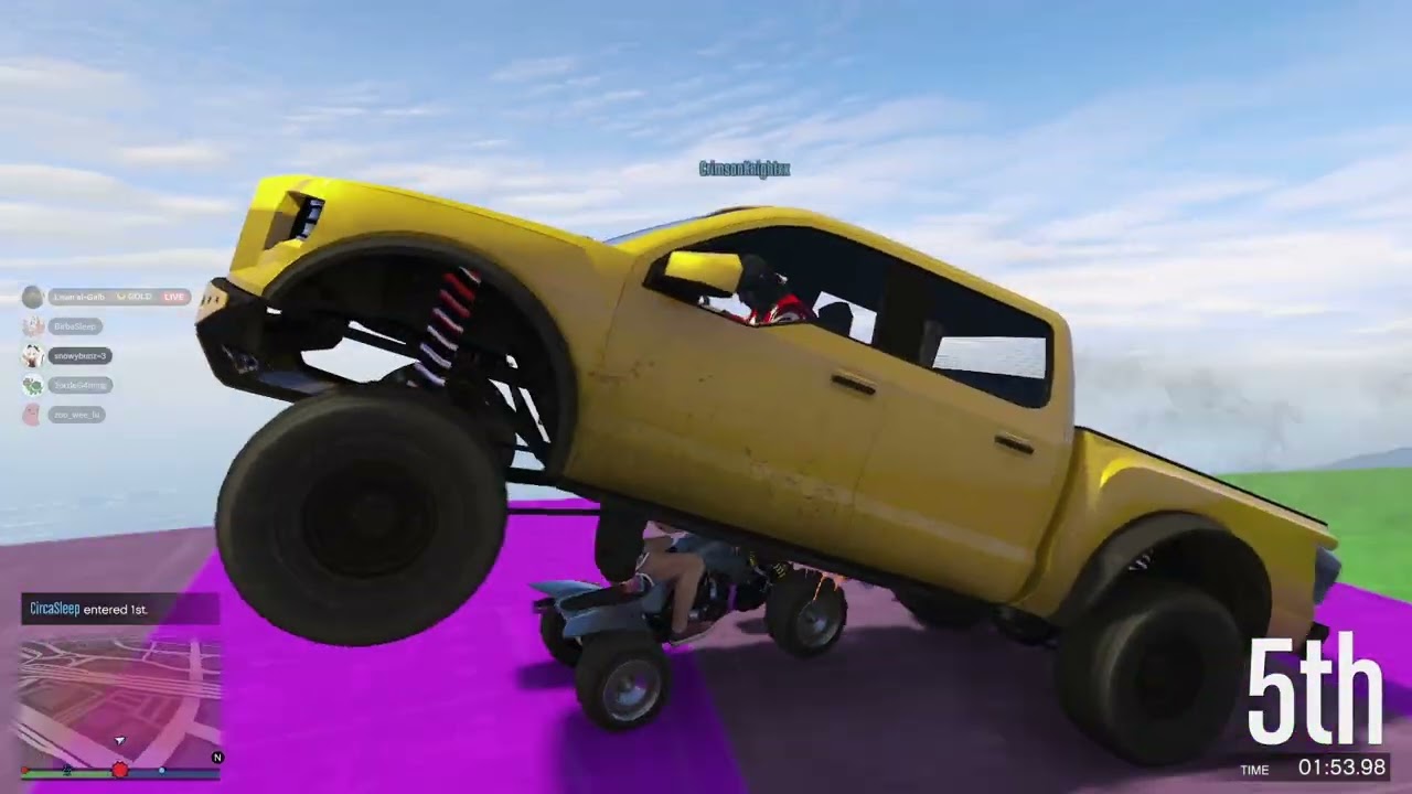 GTAV races with the SKRIMPS :D