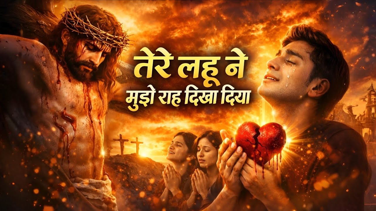 तेरे लहू ने मुझे रहा दिखा दिया | Lyrics Flow #hearttouching #jesuschrist #songs #hindisong #worship