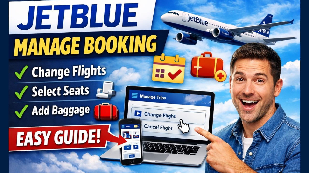 JetBlue Airline Manage Booking Made Easy | Step-by-Step Guide for Beginners!