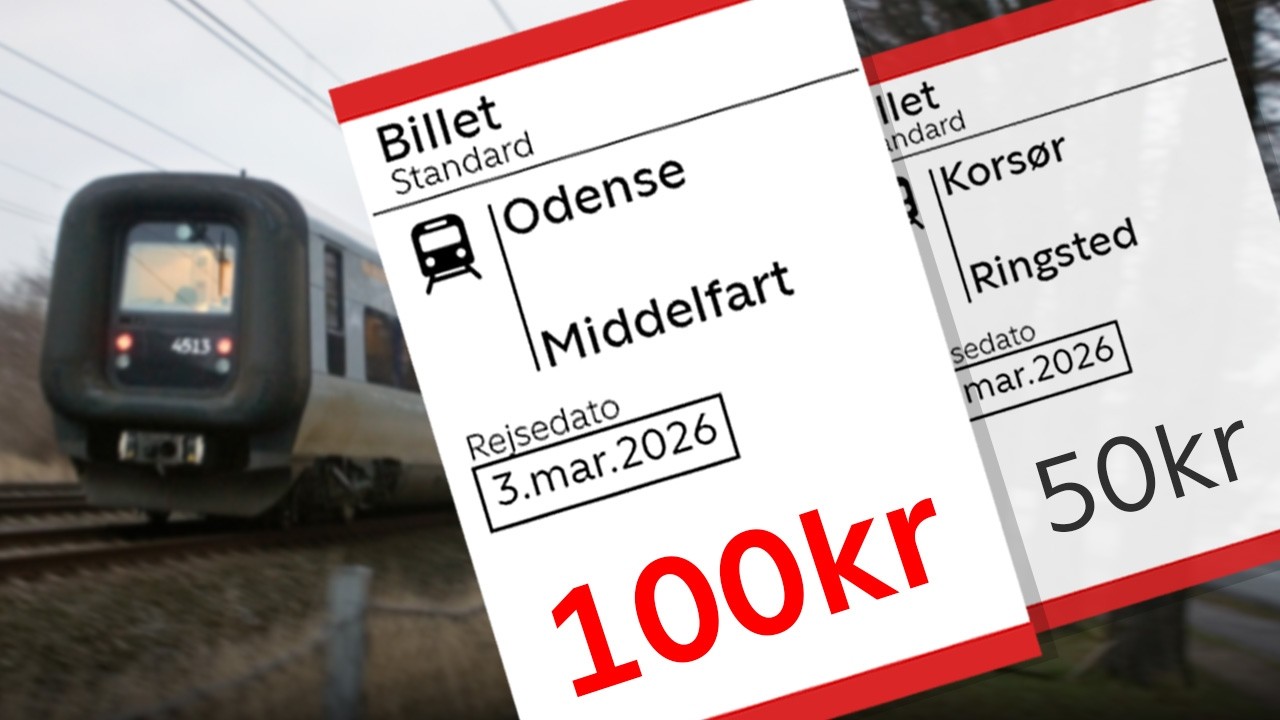 HVORFOR er det DOBBELT SÅ DYRT at køre tog på Fyn som på Sjælland?