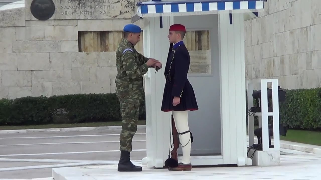 Evzones Greek Presidential Guard Τomb of Unknown Soldier Monument in Athens  20 - 12 - 2025