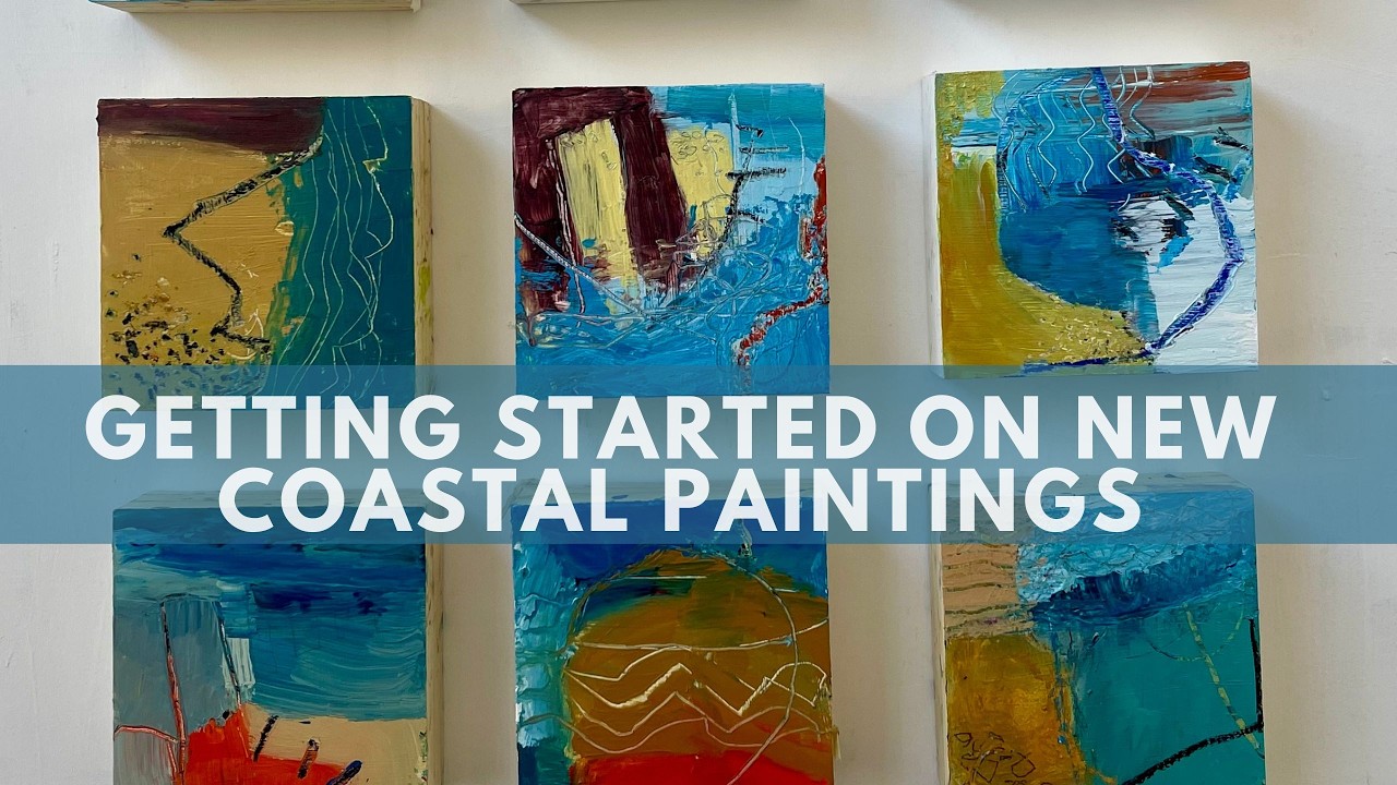 Getting started on new coastal paintings