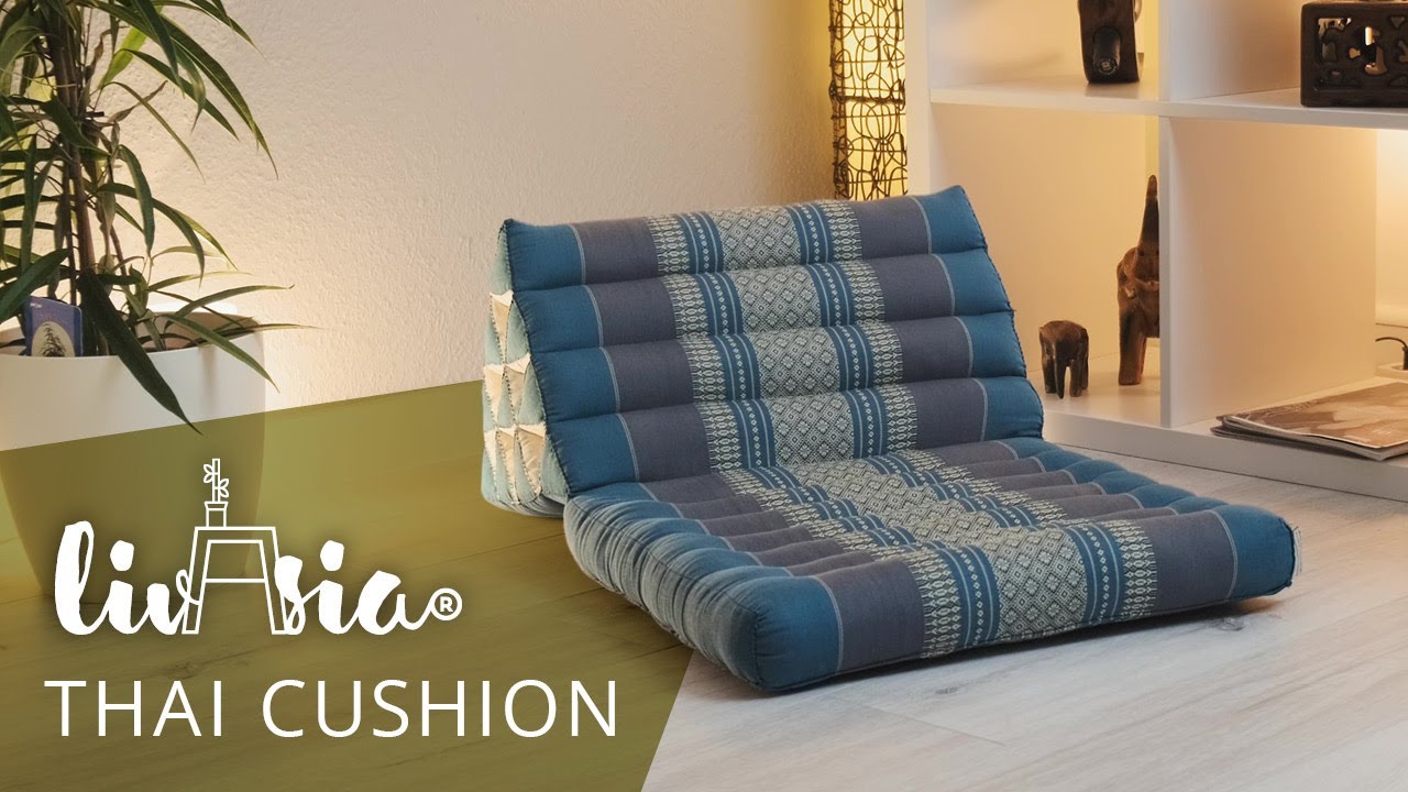 livasia one fold Thai cushion made from natural kapok