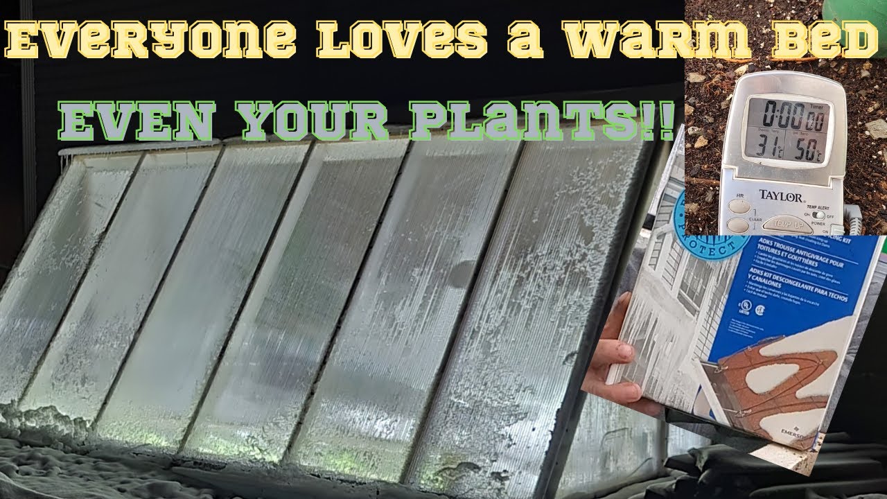 Can I Heat the WINTER Greenhouse Bed with a 150WATT ROOF DE-ICING CABLE???