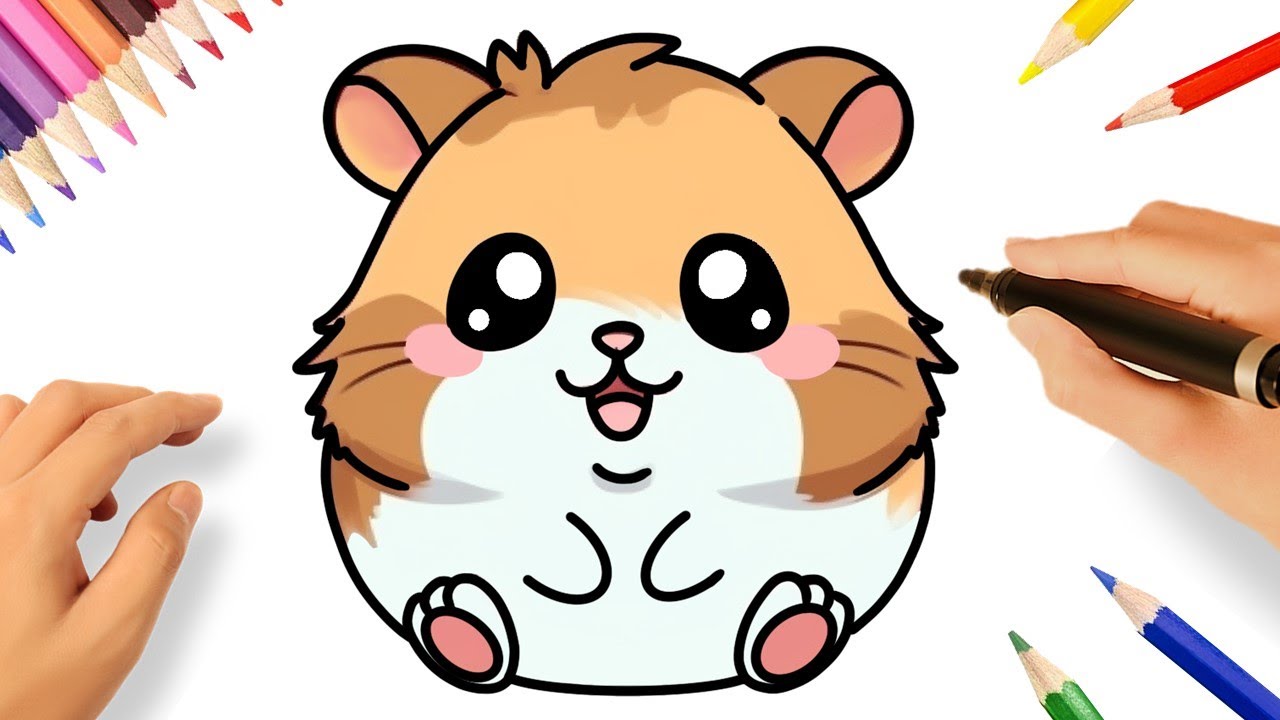 COMO DESENHAR UM HAMSTER FÁCIL 🐹