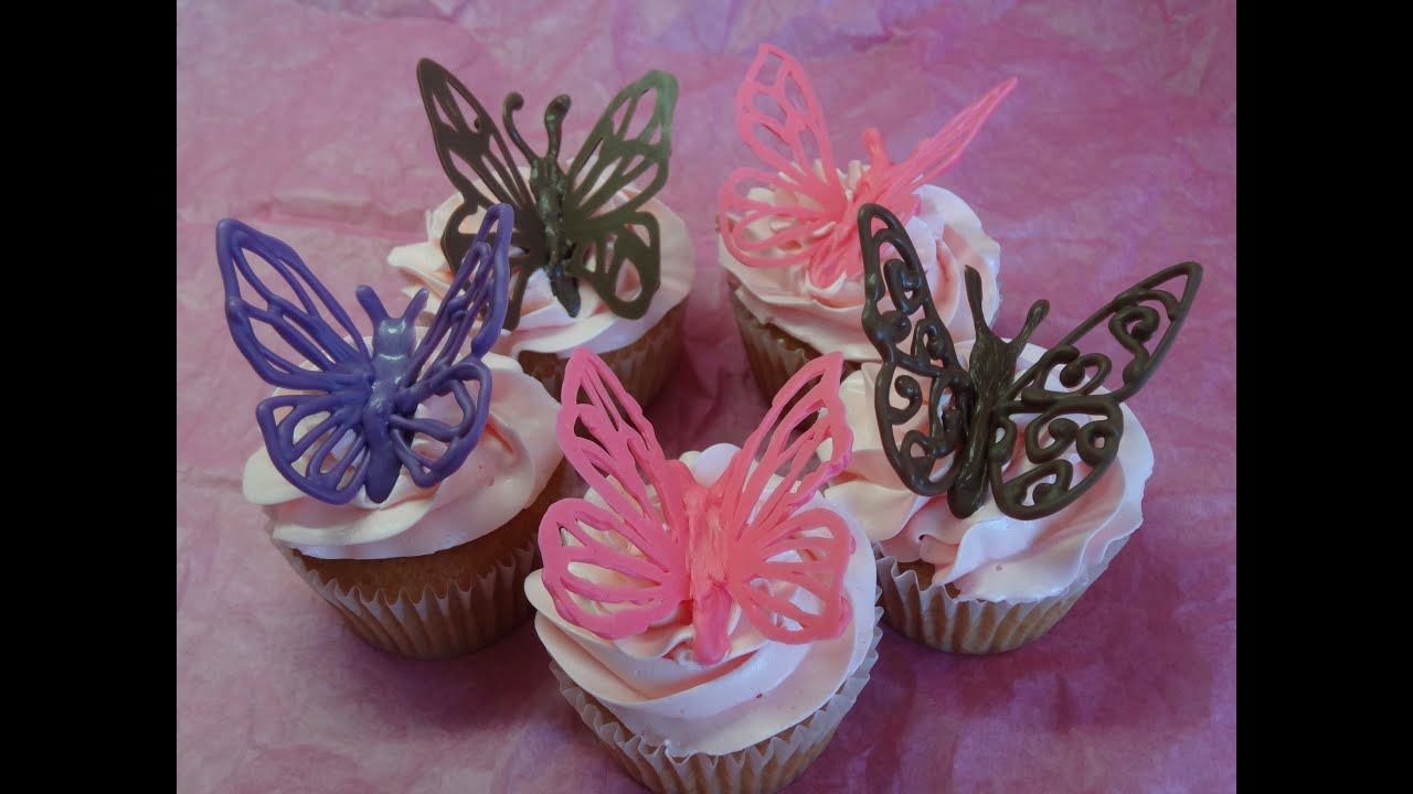 Decorating Cupcakes #120: Butterflies and 