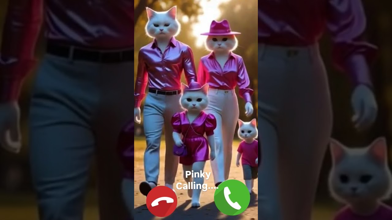 pinky is calling🤙viral. ringtone mi#🔥🤙viralshortvedeo#cute#cat#family#pinky#calling#🤙#viral ring#mi#