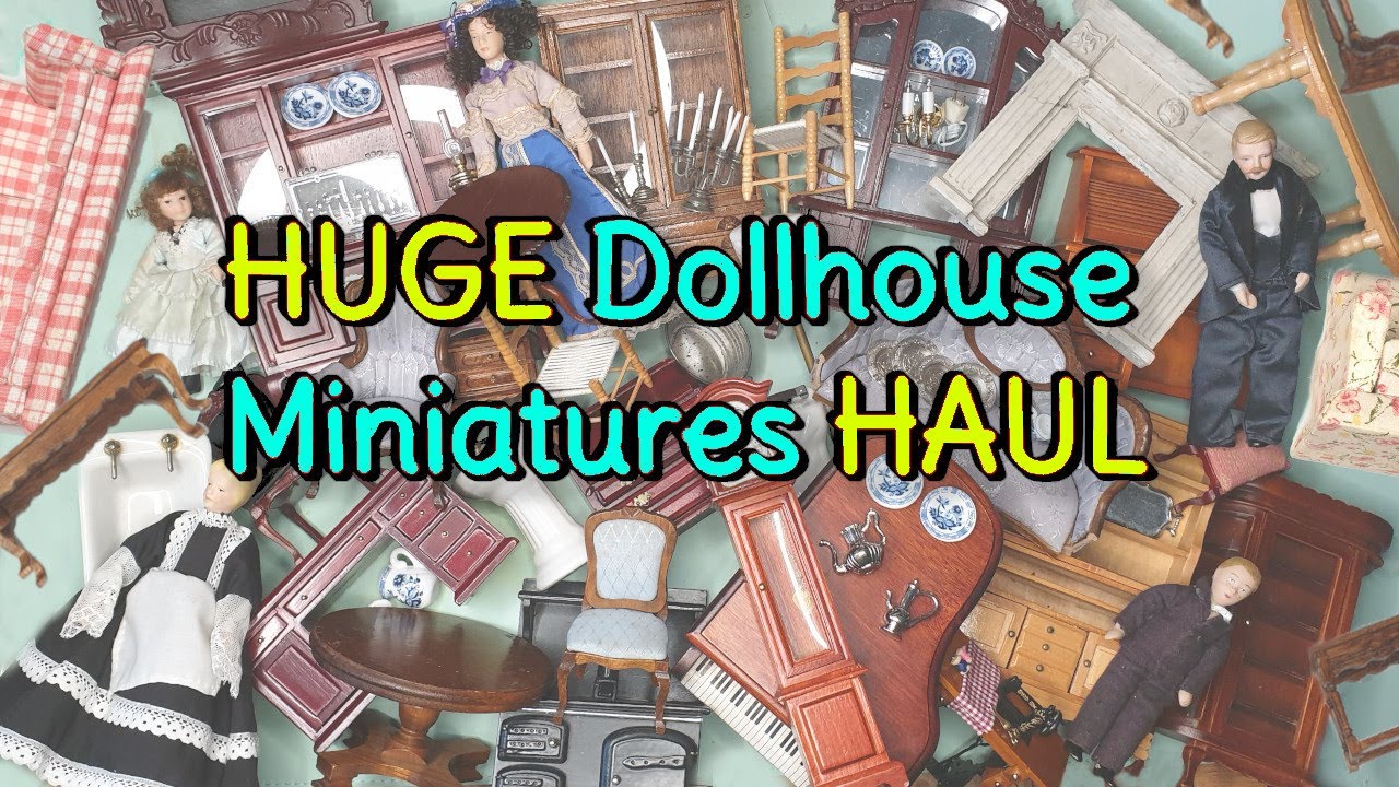 Pre-Loved, Broken & New DOLLHOUSE Furniture, Accessories & Dolls Haul #MiniaturesHaul #DollhouseHaul