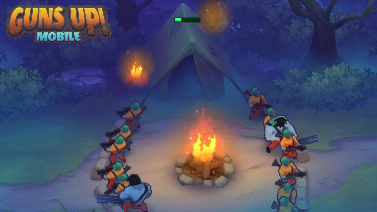Can Engineers Repair Zombie Tent? - GUNS UP! Mobile
