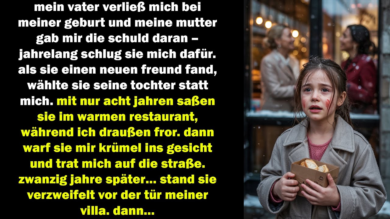 mein vater verließ mich bei der geburt – zwanzig jahre später flehte meine mutter vor villa...