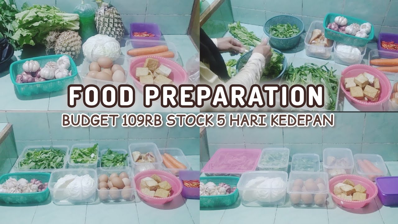 BELANJA MINGGUAN HEMAT FOOD PREPARATION BUDGET 109RB STOCK 5 HARI KEDEPAN #dailyvlog